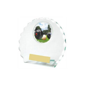 Jade Glass Lawn Bowls Award - Image 1