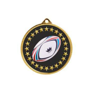 55mm Medal - Rugby - Image 1