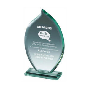 Premium Jade Glass Flame Stand (In Presentation Case) - 10mm Thick - Image 1