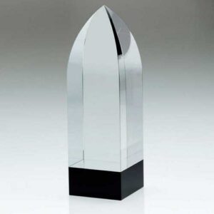 Clear~Black Pointed Column (60mm Thick) - Image 1