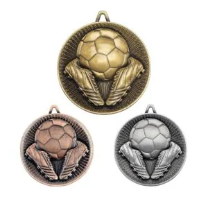 Football Deluxe Medal Antique - 2.35in
