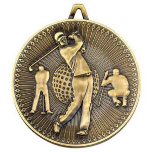Golf Deluxe Medal Antique – Gold, Silver, Bronze