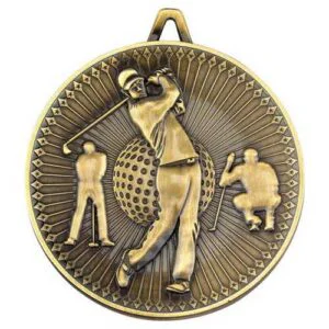 Golf Deluxe Medal Antique – Gold, Silver, Bronze