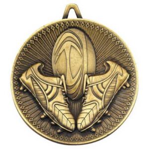 Rugby Deluxe Medal Antique – Gold, Silver, Bronze