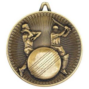 Cricket Deluxe Medal Antique – Gold, Silver, Bronze