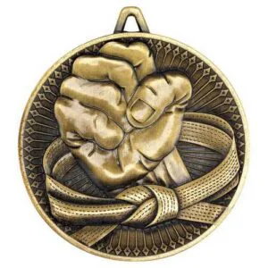 Martial Arts Deluxe Medal Antique – Gold, Silver, Bronze