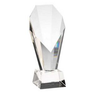 Executive Clear Glass Obelisk Trophy - Image 1