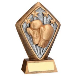 Brz|Gold Diamond Holder With Boxing Disc With Plate - 5.25in