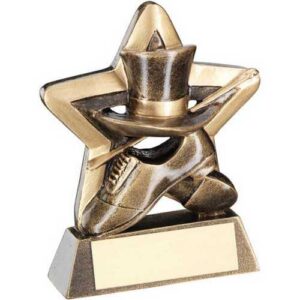 Brz|Gold Top Hat|Gloves|Cane Mini Star With Plate - 3.75in