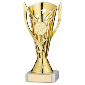 Gold Plastic Flash Cup Assembled On Marble (1in Cen)