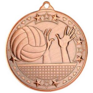 Volleyball Tri Star Medal – Bronze | Silver | Gold - Image 5