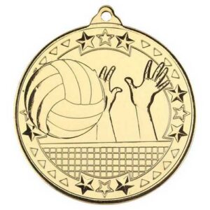 Volleyball Tri Star Medal – Bronze | Silver | Gold - Image 3