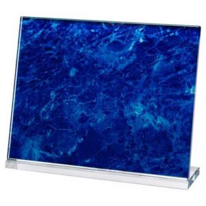 Marble Backed Clear Glass Landscape Plaque - 7.5 X 9.5in - Image 5