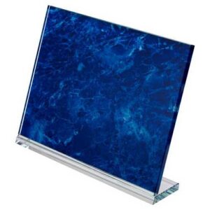 Marble Backed Clear Glass Landscape Plaque - 7.5 X 9.5in - Image 7