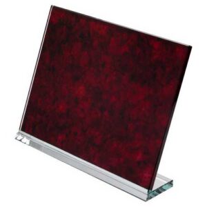 Marble Backed Clear Glass Landscape Plaque - 7.5 X 9.5in - Image 13