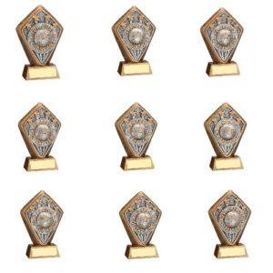 Brz~Gold Diamond Holder With Disc And Plate For Players Award - Image 12