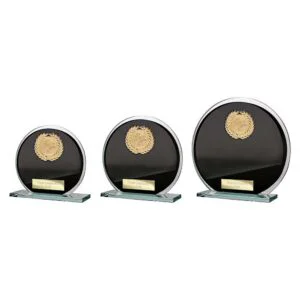 Seismic Multisport Circle Plaque – Black & Silver