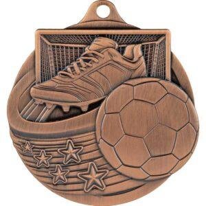 Power Strike Football Medal – 70mm | Antique Gold, Silver & Bronze Football Award Med - Image 4