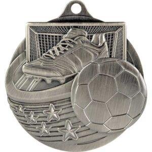 Power Strike Football Medal – 70mm | Antique Gold, Silver & Bronze Football Award Med - Image 2
