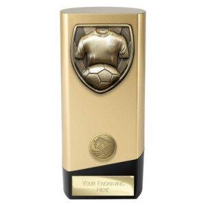 Prime Cobra Football Shirt & Ball Award Gold & Black - Image 3