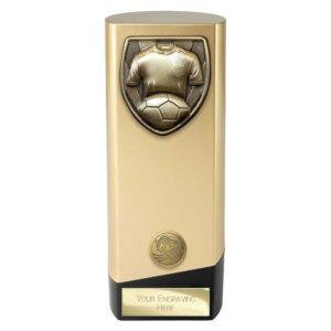 Prime Cobra Football Shirt & Ball Award Gold & Black - Image 2