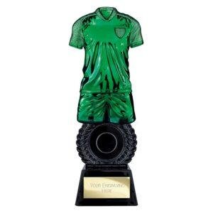 Intensity Football Award – Metallic Green & Carbon Black Trophy - Image 1