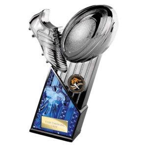 The Marauders Rugby Blue Shirt Gunmetal & Carbon Black Trophy - Image 3