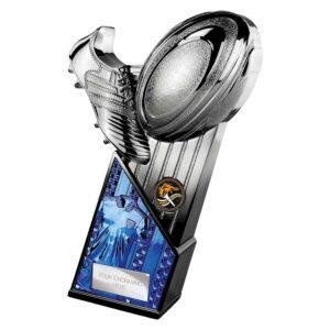 The Marauders Rugby Blue Shirt Gunmetal & Carbon Black Trophy - Image 2