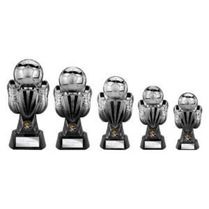 Tournament Football Heavyweight Trophy – Gunmetal & Black