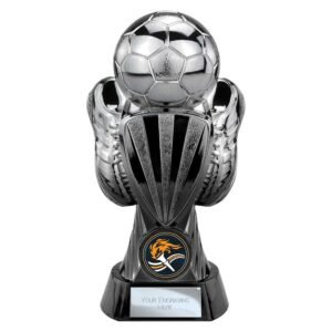 Tournament Football Heavyweight Trophy – Gunmetal & Black - Image 6