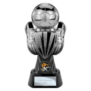 Tournament Football Heavyweight Trophy – Gunmetal & Black - Image 5