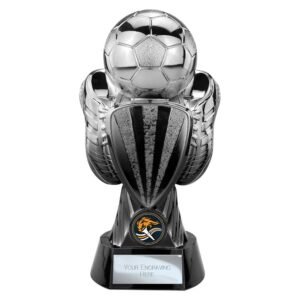 Tournament Football Heavyweight Trophy – Gunmetal & Black - Image 4