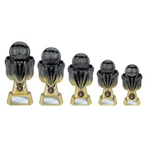Tournament Football Heavyweight Trophy – Carbon Black & Gold