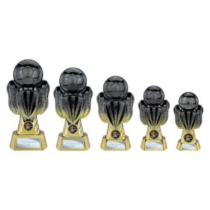 Tournament Football Heavyweight Trophy – Carbon Black & Gold