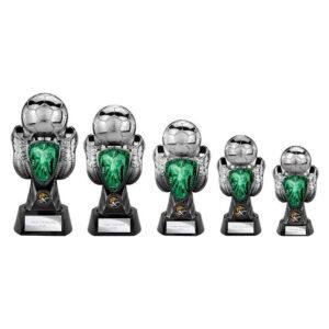 Tournament Heavyweight Green Shirt Trophy – Gunmetal & Black