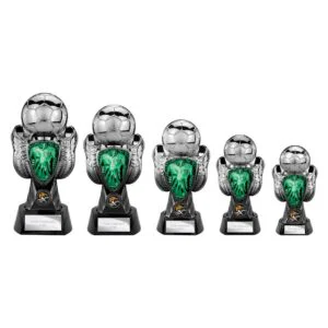 Tournament Heavyweight Green Shirt Trophy – Gunmetal & Black