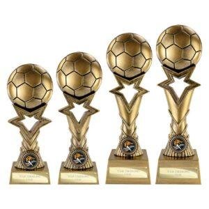 Star Breaker Football Award – Metallic Antique Gold - Image 1