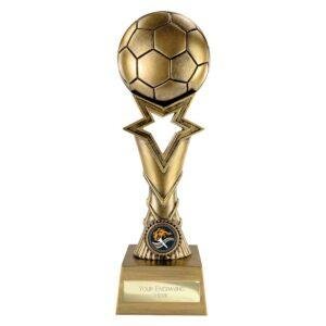 Star Breaker Football Award – Metallic Antique Gold - Image 3