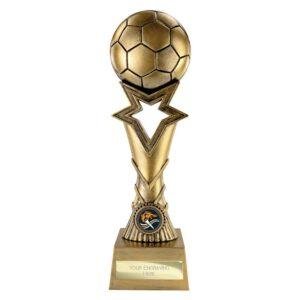 Star Breaker Football Award – Metallic Antique Gold - Image 2