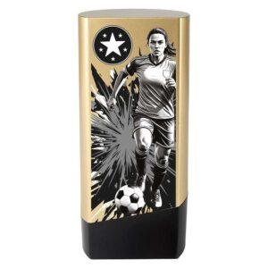 Prime Heavyweight Ladies Football Trophy – Gold & Black - Image 4