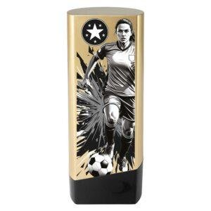 Prime Heavyweight Ladies Football Trophy – Gold & Black - Image 3