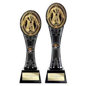 Maverick Extreme Tower Martial Arts Trophy – Black & Fusion Gold