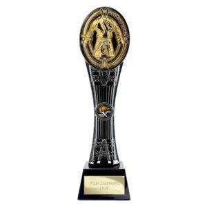 Maverick Extreme Tower Martial Arts Trophy – Black & Fusion Gold - Image 2