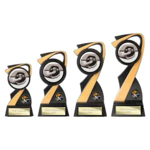 Mania Tower Lawn Bowls Award – Carbon Black & Gold Trophy