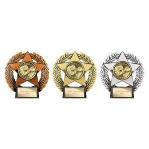 Emperor Star Boxing Plaque Trophy – 120mm - Image 1