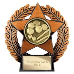 Emperor Star Pool Plaque Trophy – 120mm - Image 4