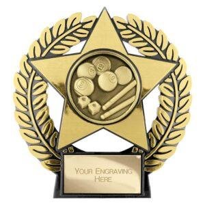 Emperor Star Pool Plaque Trophy – 120mm - Image 3