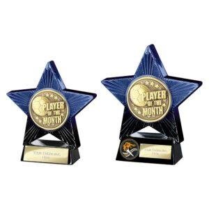 Superstar Player of the Month Award Blue & Black