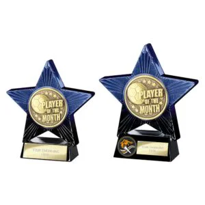 Superstar Player of the Month Award Blue & Black