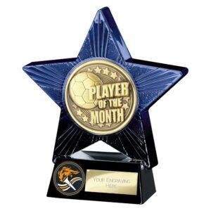 Superstar Player of the Month Award Blue & Black - Image 2